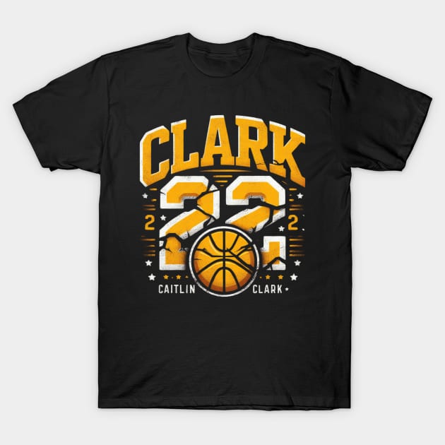 Distressed Clark 22 Cailtin Clark T-Shirt by thestaroflove